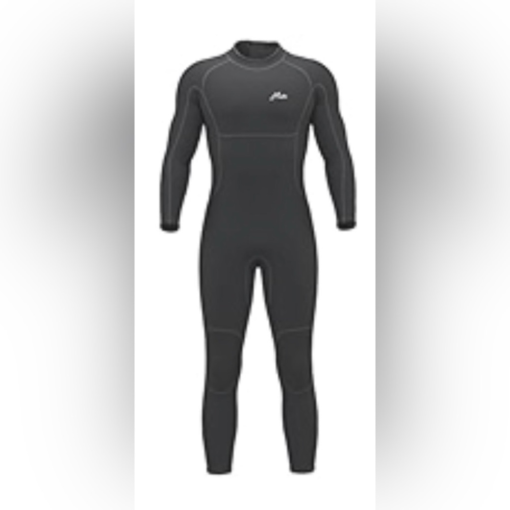 Men's Black Full-Body Rash Guard by [Brand]